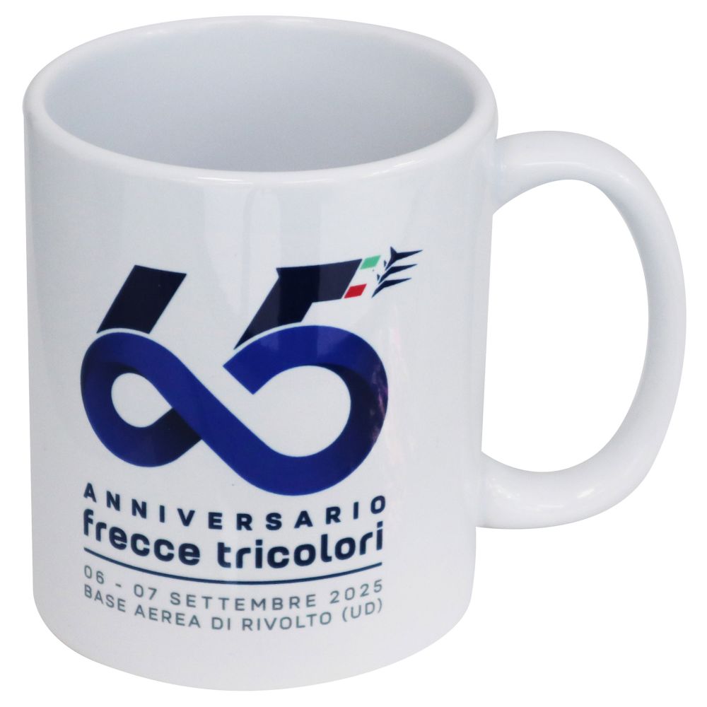 Tazza Frecce Tricolori 65 anniversario bianca prodotto ufficiale