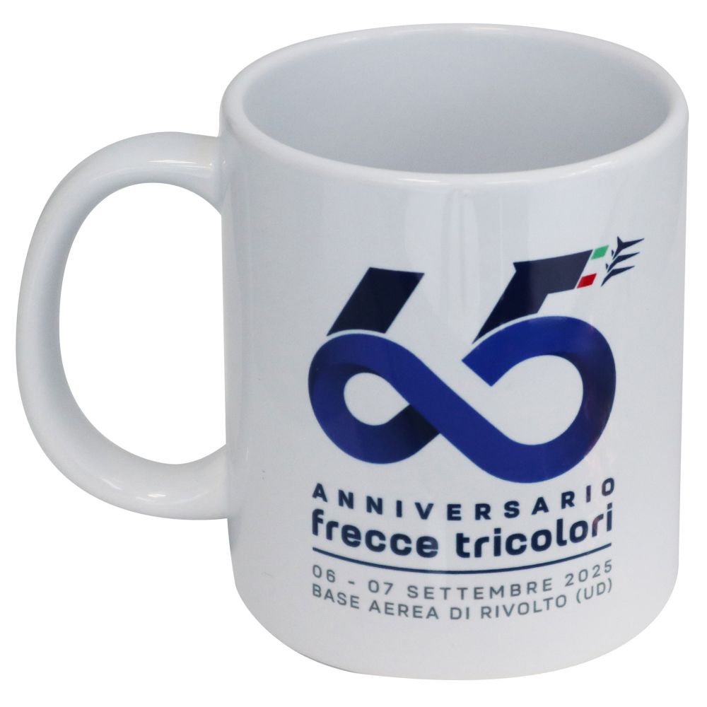 Tazza Frecce Tricolori 65 anniversario bianca prodotto ufficiale