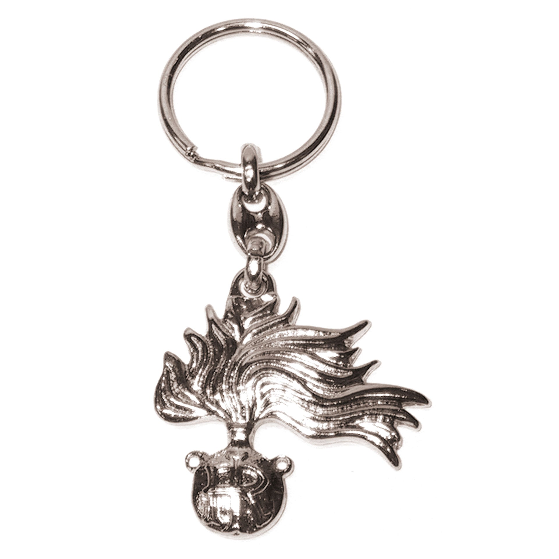 Portachiavi Carabinieri in metallo fiamma ufficiale - Militare Store