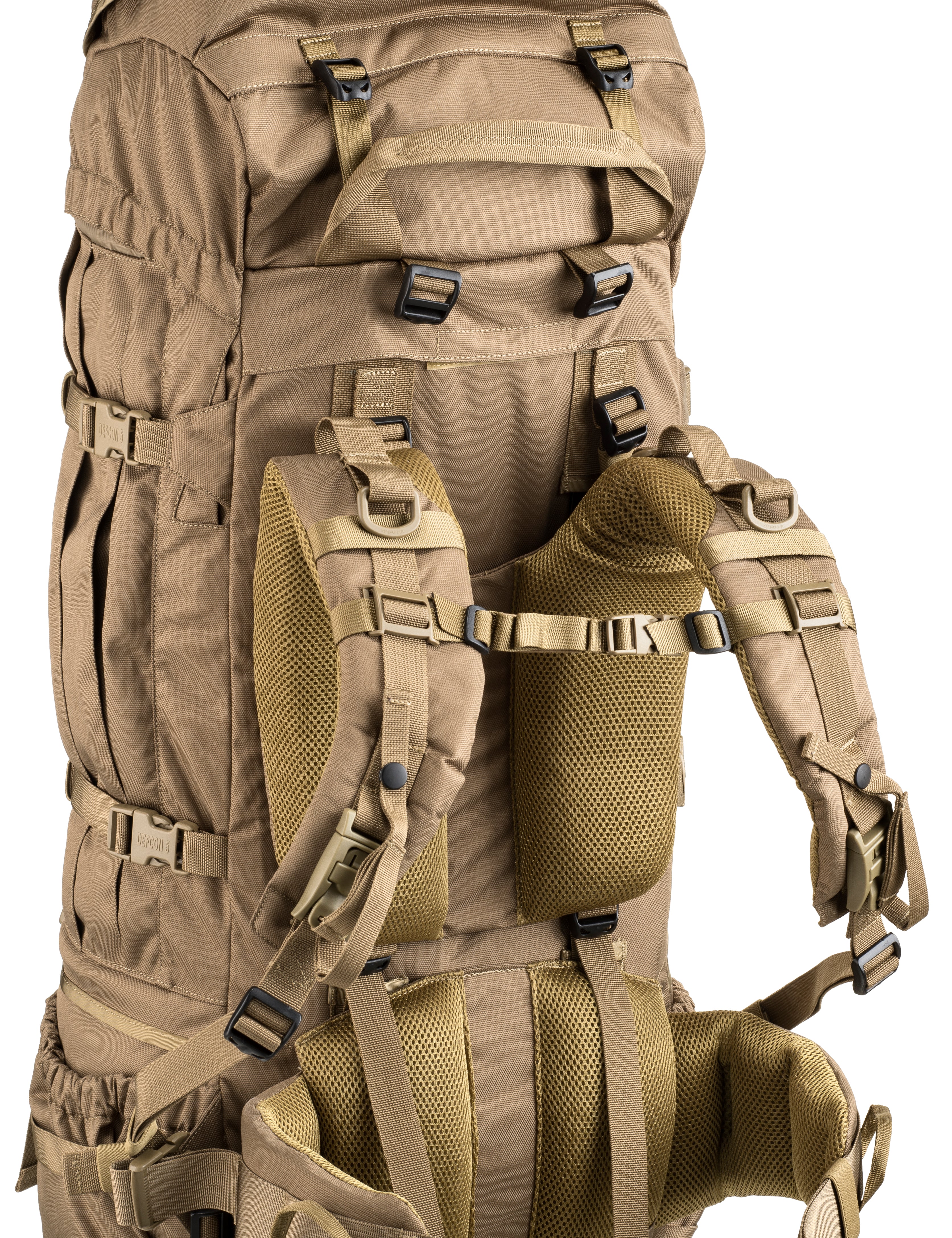 Zaino tattico DEFCON 5 long range 100 LT con schienale rigido estraibile - Militare Store