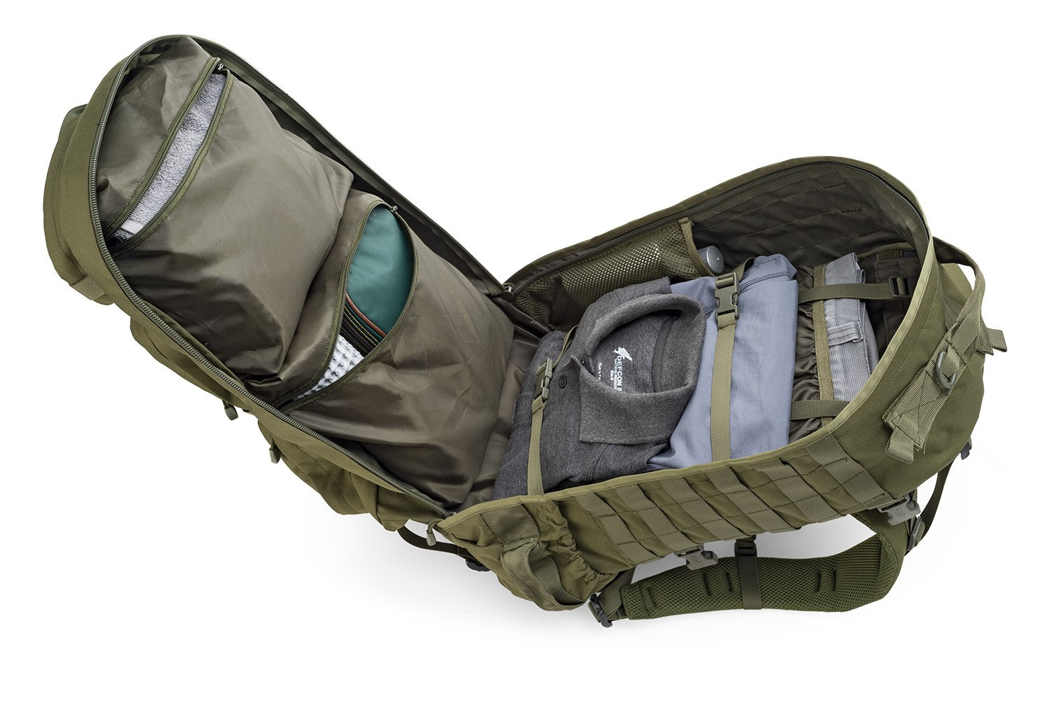 Zaino tattico DEFCON 5 Ares 50 LT Imbottito con cinturone - Militare Store