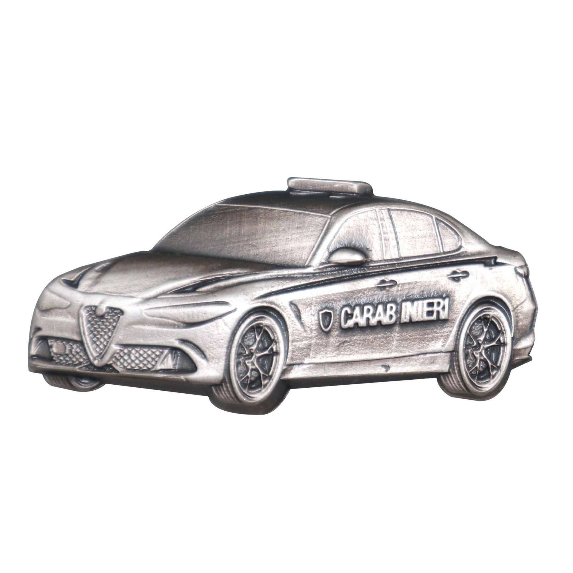 Magnete Carabinieri in metallo antichizzato Giulia ufficiale - Militare Store