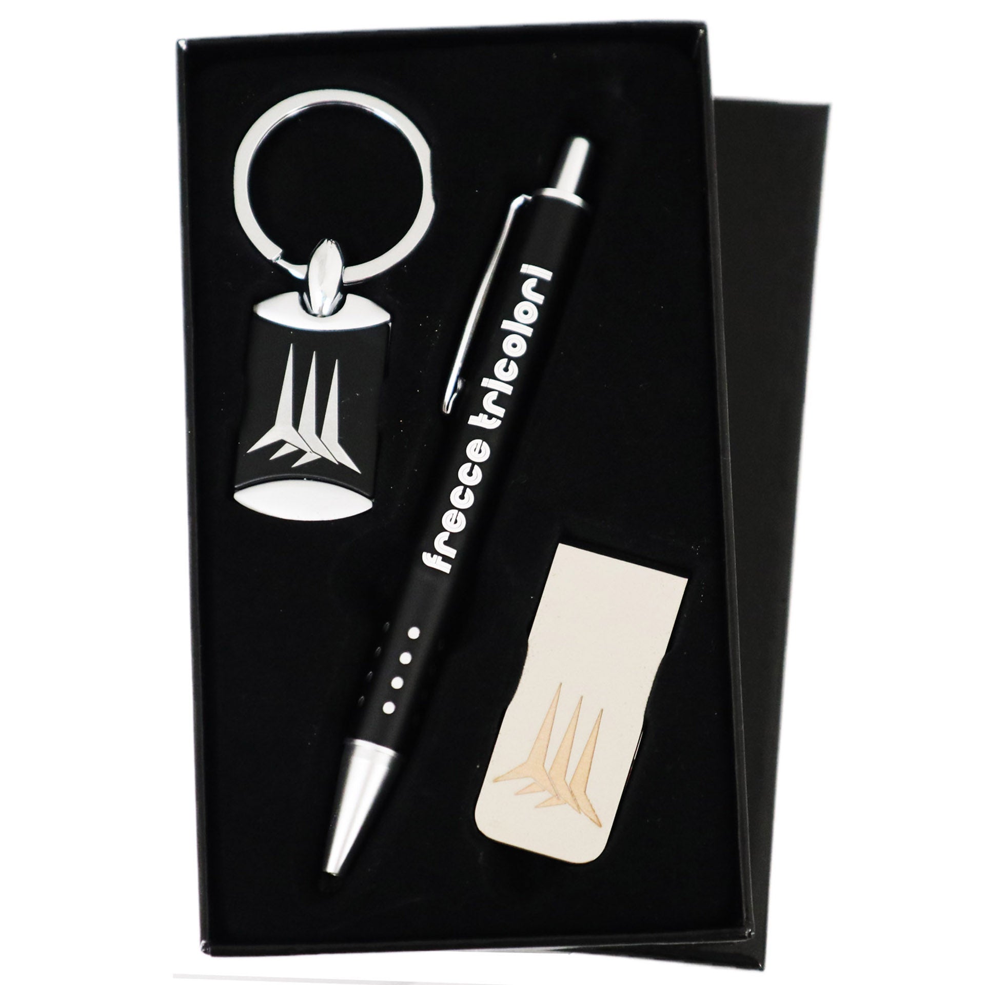 Set penna, portachiavi e ferma soldi Frecce Tricolori ufficiale - Militare Store