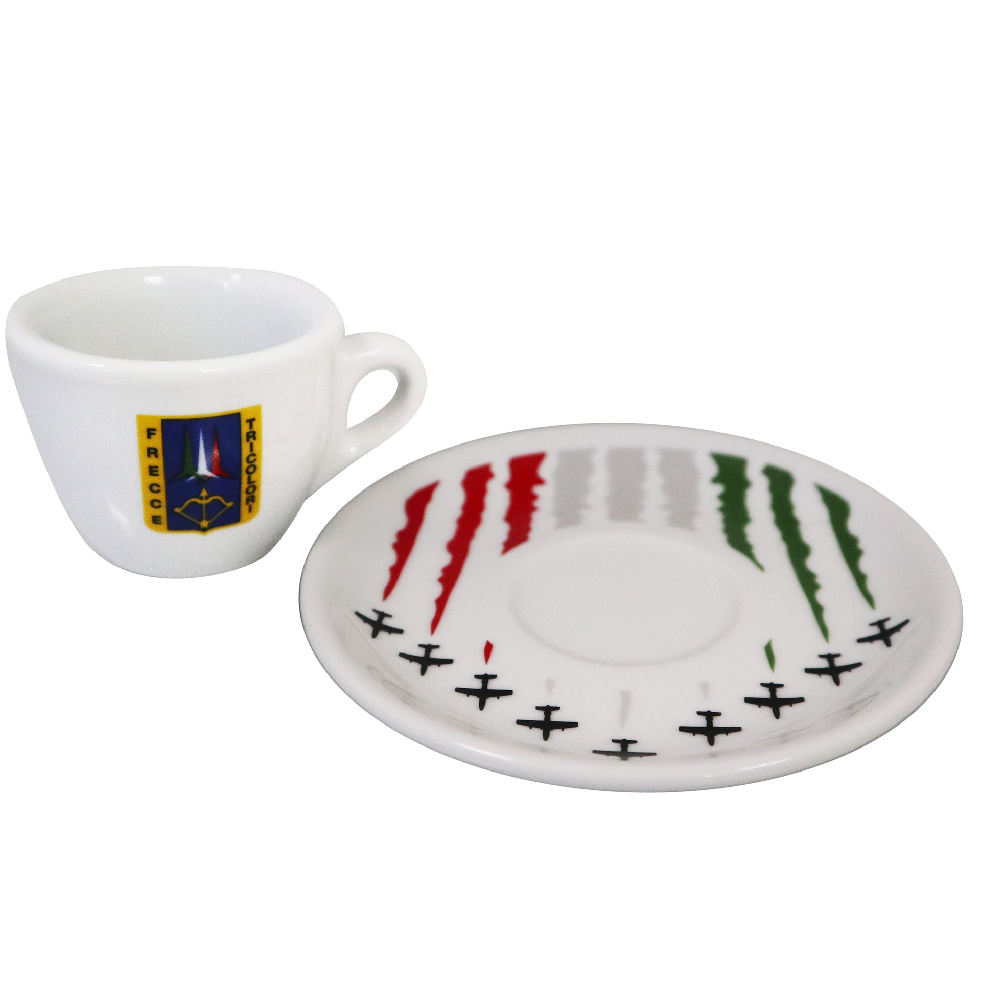 Set tazzina da caffè Frecce Tricolori in ceramica ufficiale - Militare Store