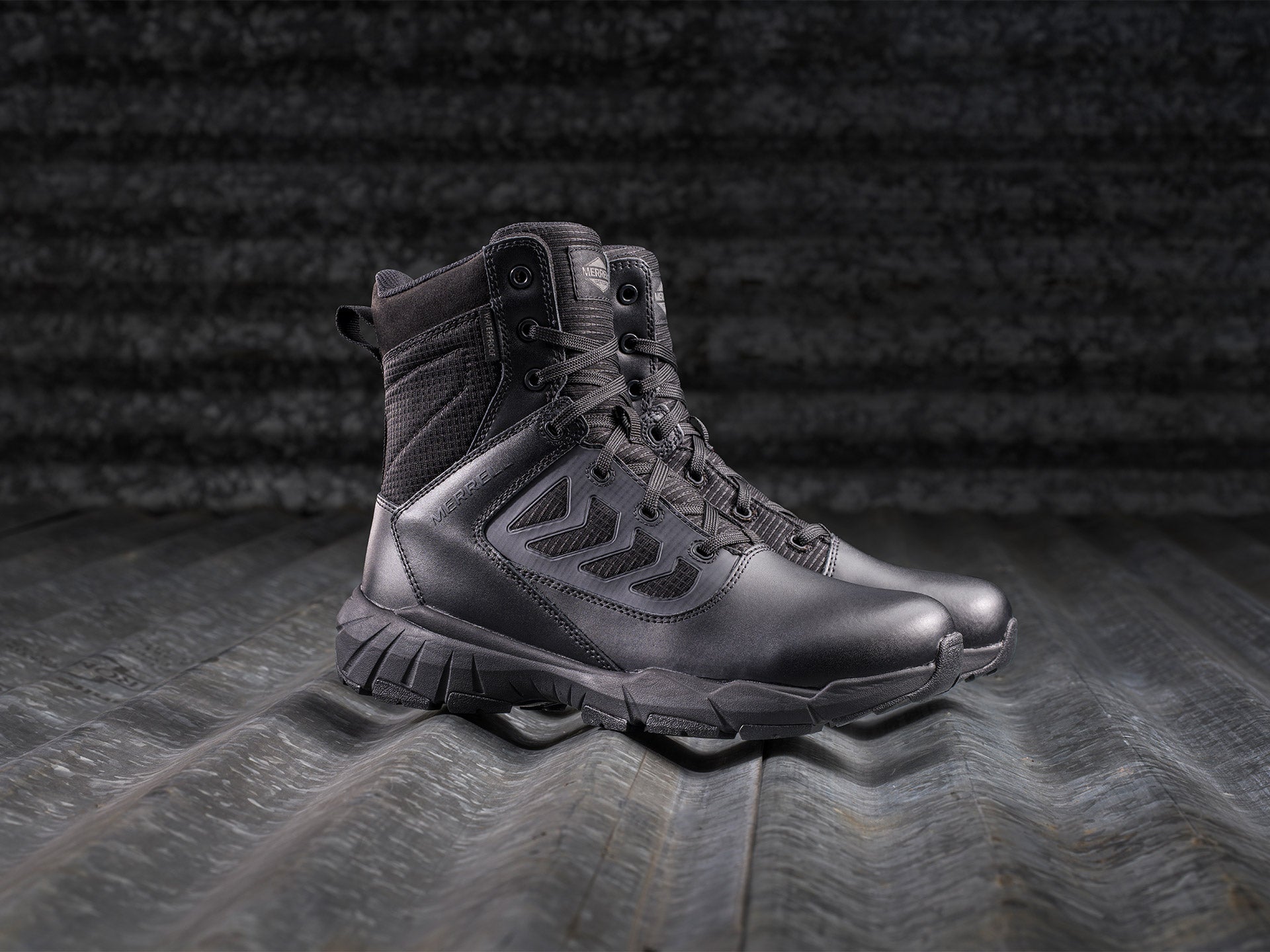Anfibio tattico Merrell Fullbench Tactical 8" con Zip WP