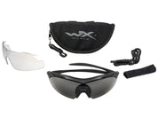 Occhiali tattici Wiley Vapor balistici con 2 lenti incluse