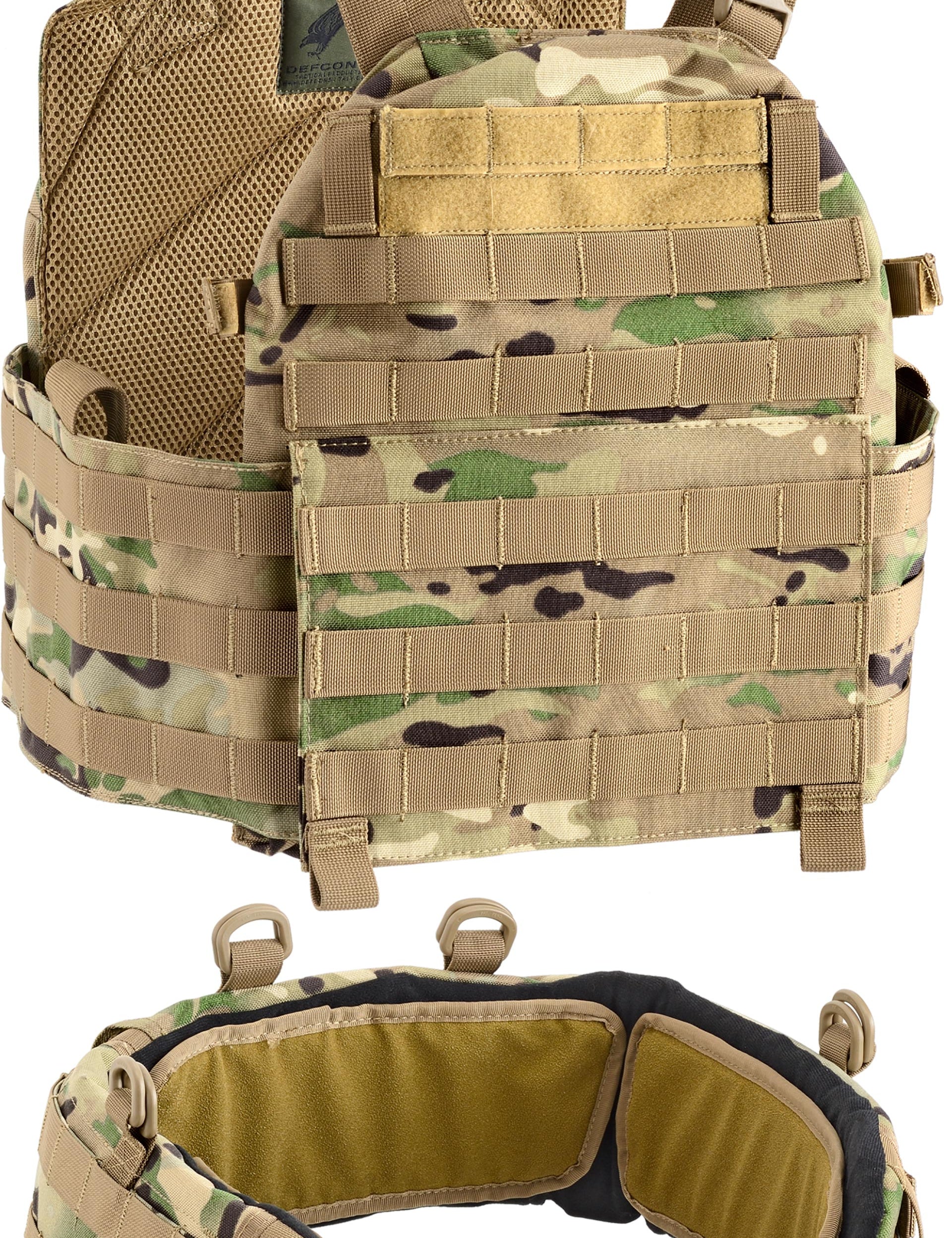 Gilet tattico DEFCON 5 con cinturone vest carrier - Militare Store