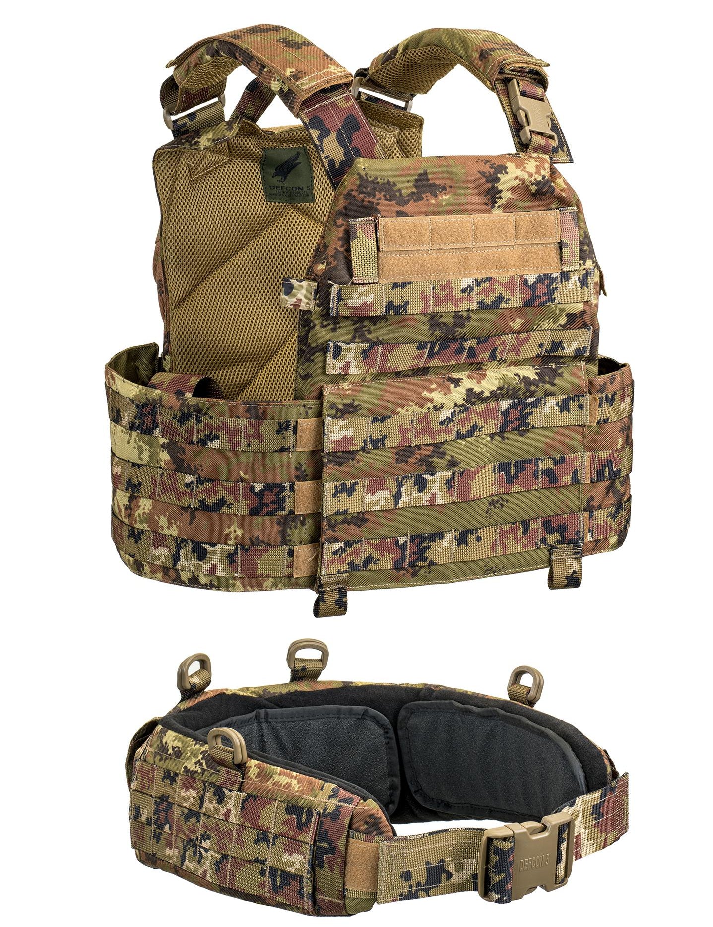Gilet tattico DEFCON 5 con cinturone vest carrier - Militare Store