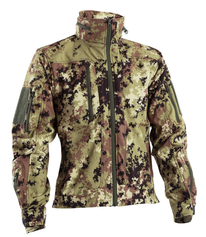 DEFCON 5 Giacca Tattica Softshell Con Cappuccio Staccabile - Modello D5-3430, Colori Black, OD Green, Coyote Brown (Taglia XXXL Disponibile)