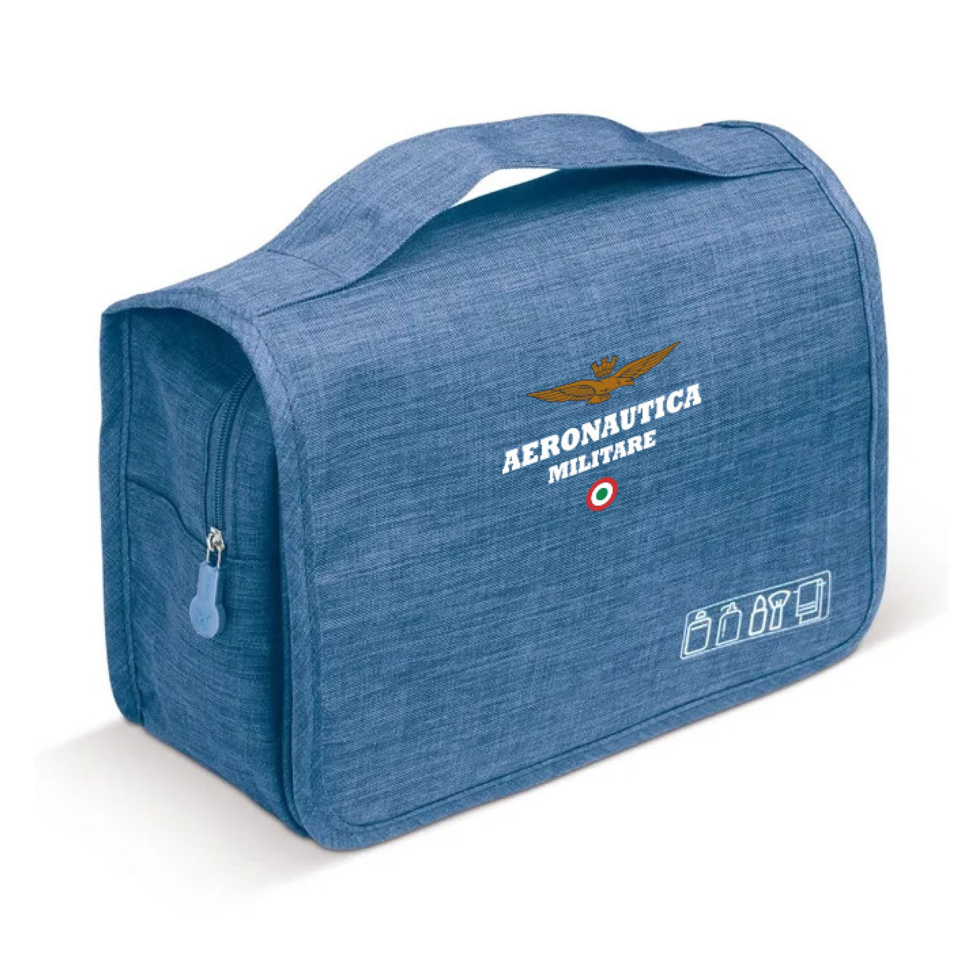Pochette beauty-case Aeronautica Militare azzurra ufficiale
