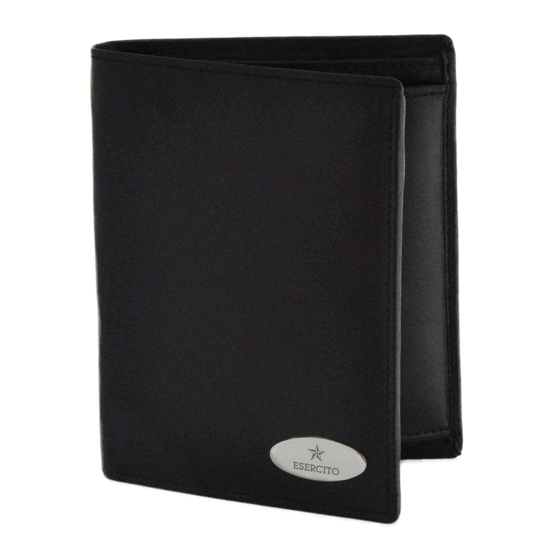 Portafoglio Esercito nero in pelle ufficiale - Militare Store