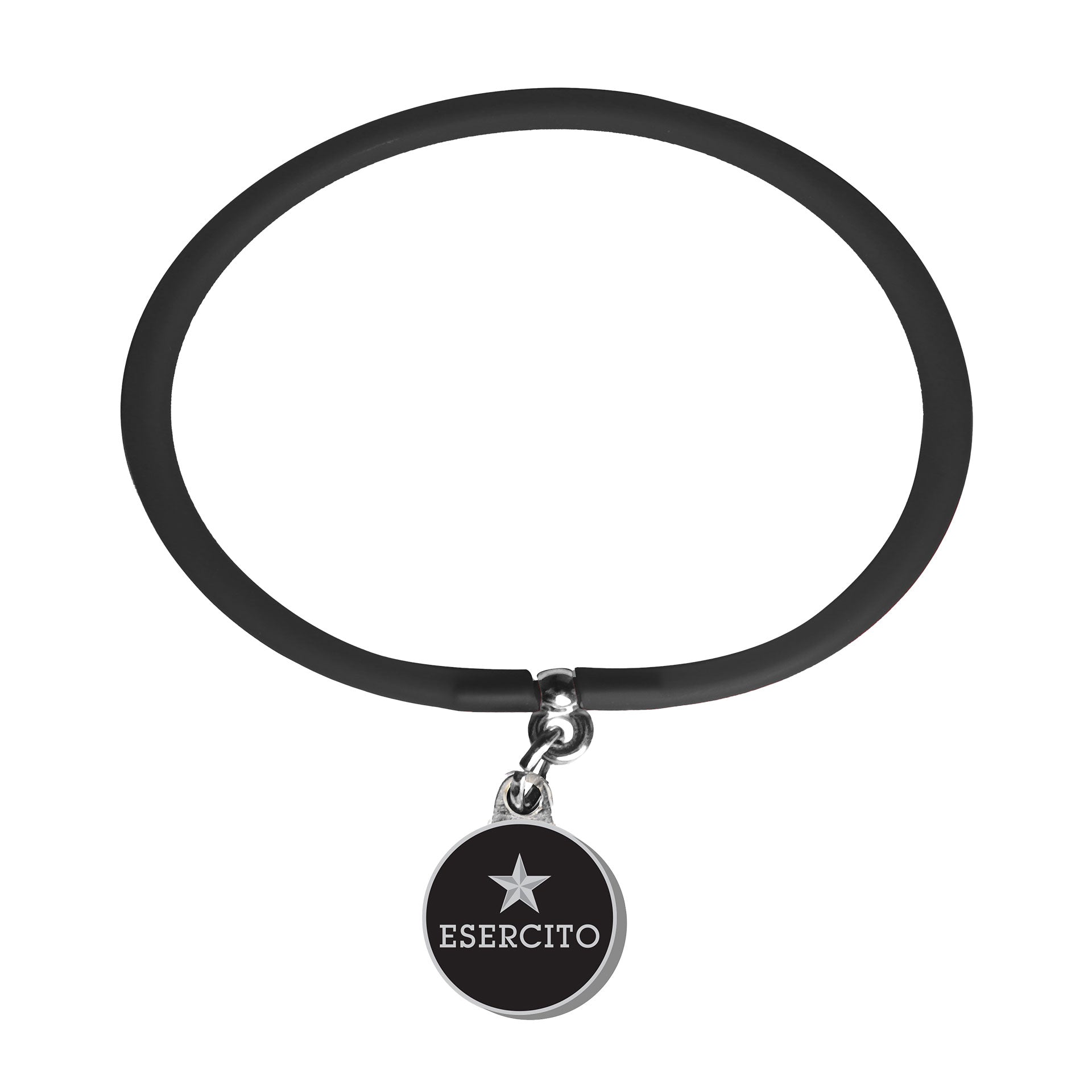 Braccialetto Esercito nero in silicone ufficiale - Militare Store