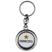 Portachiavi Esercito girevole in metallo ufficiale - Militare Store