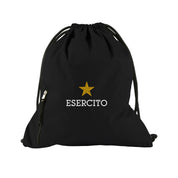 Zaino a sacca Esercito nero ufficiale - Militare Store