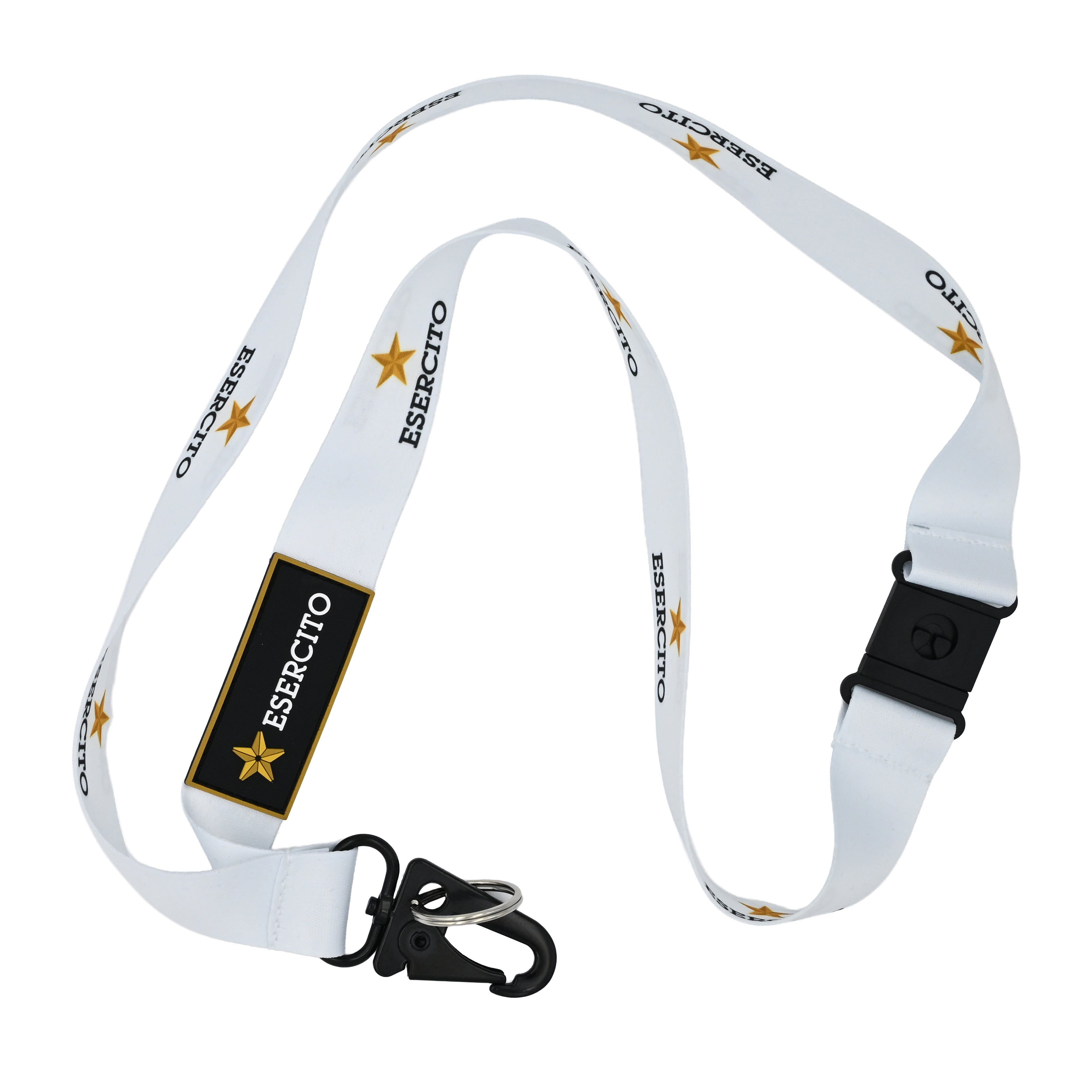 Portapass Esercito bianco con patch gommata ufficiale - Militare Store