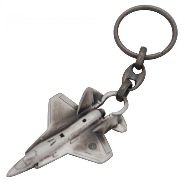 Portachiavi In Metallo A Forma Di Aereo Da Combattimento F22 | Regalo Per Piloti E Appassionati Di Aviazione | Gadget Uomo E Donna