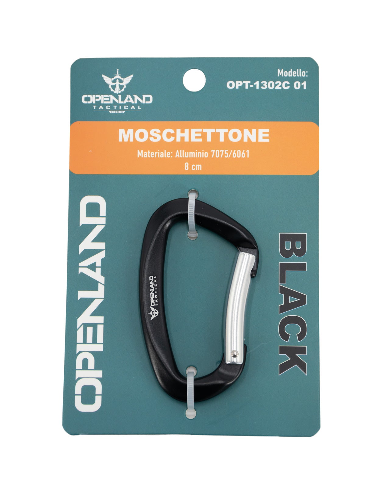 Moschettone Openland in alluminio a leva dritta - Militare Store