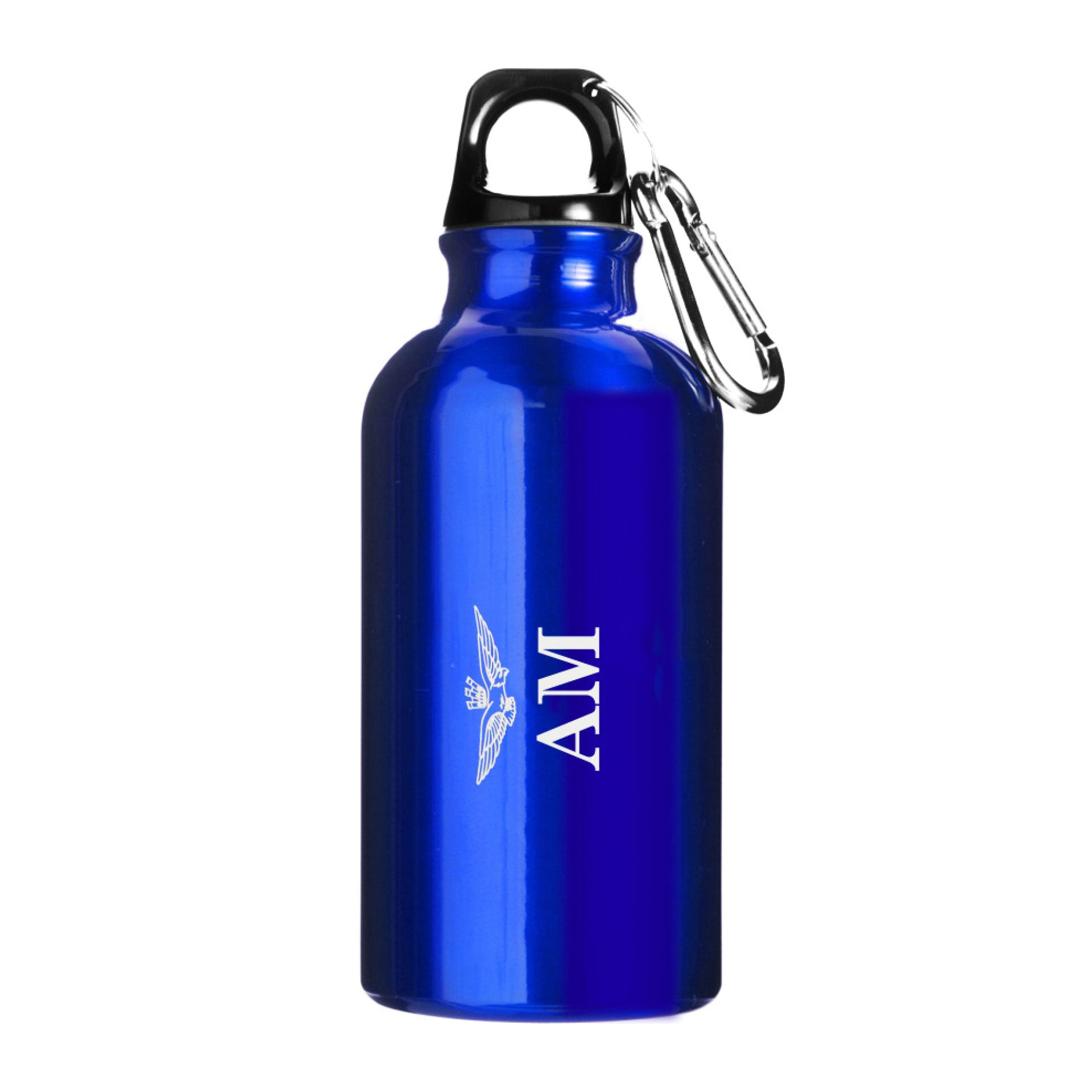 Borraccia 400ML Aeronautica Militare nera in alluminio ufficiale - Militare Store