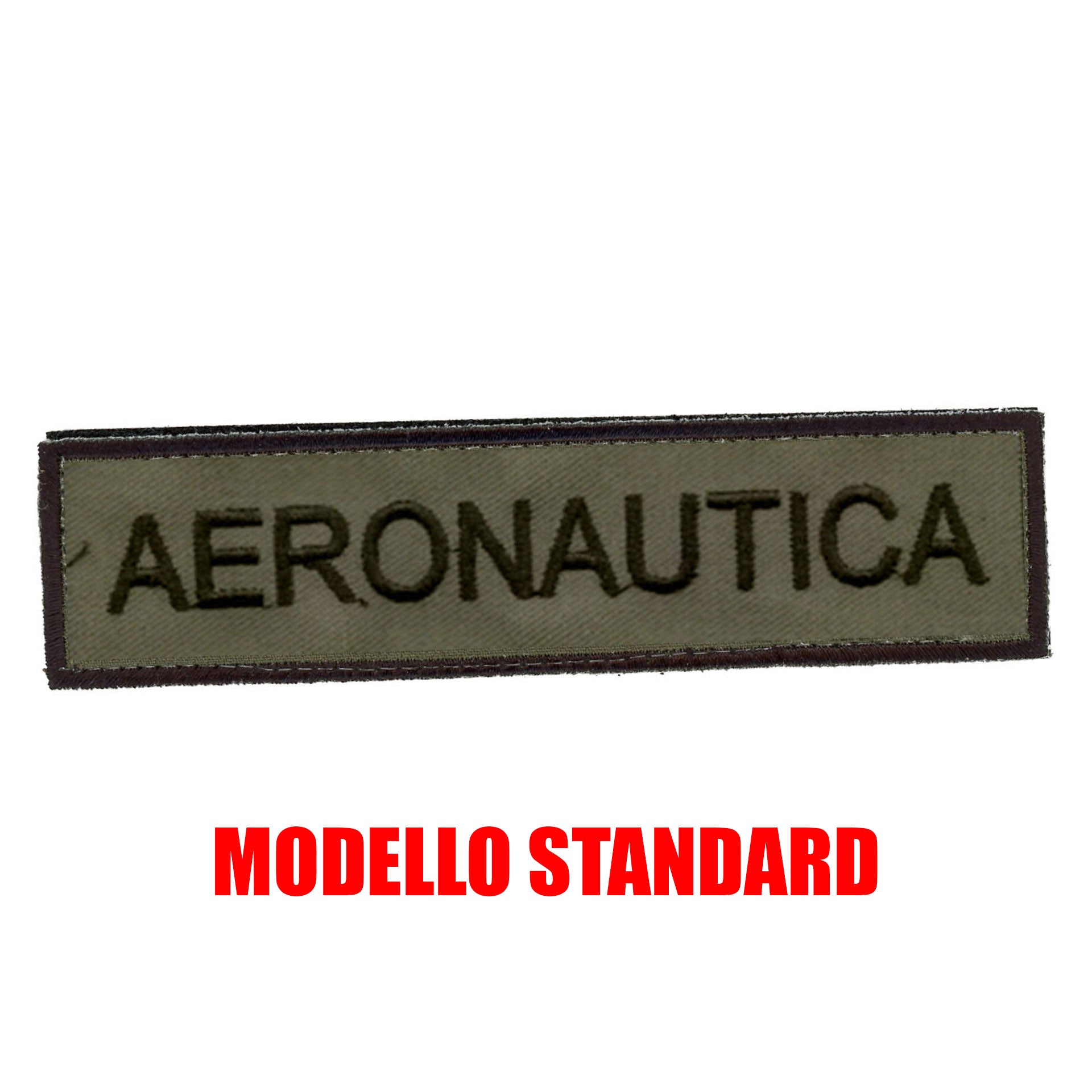 Patch toppa Aeronautica Militare scritta ricamata con velcro ufficiale