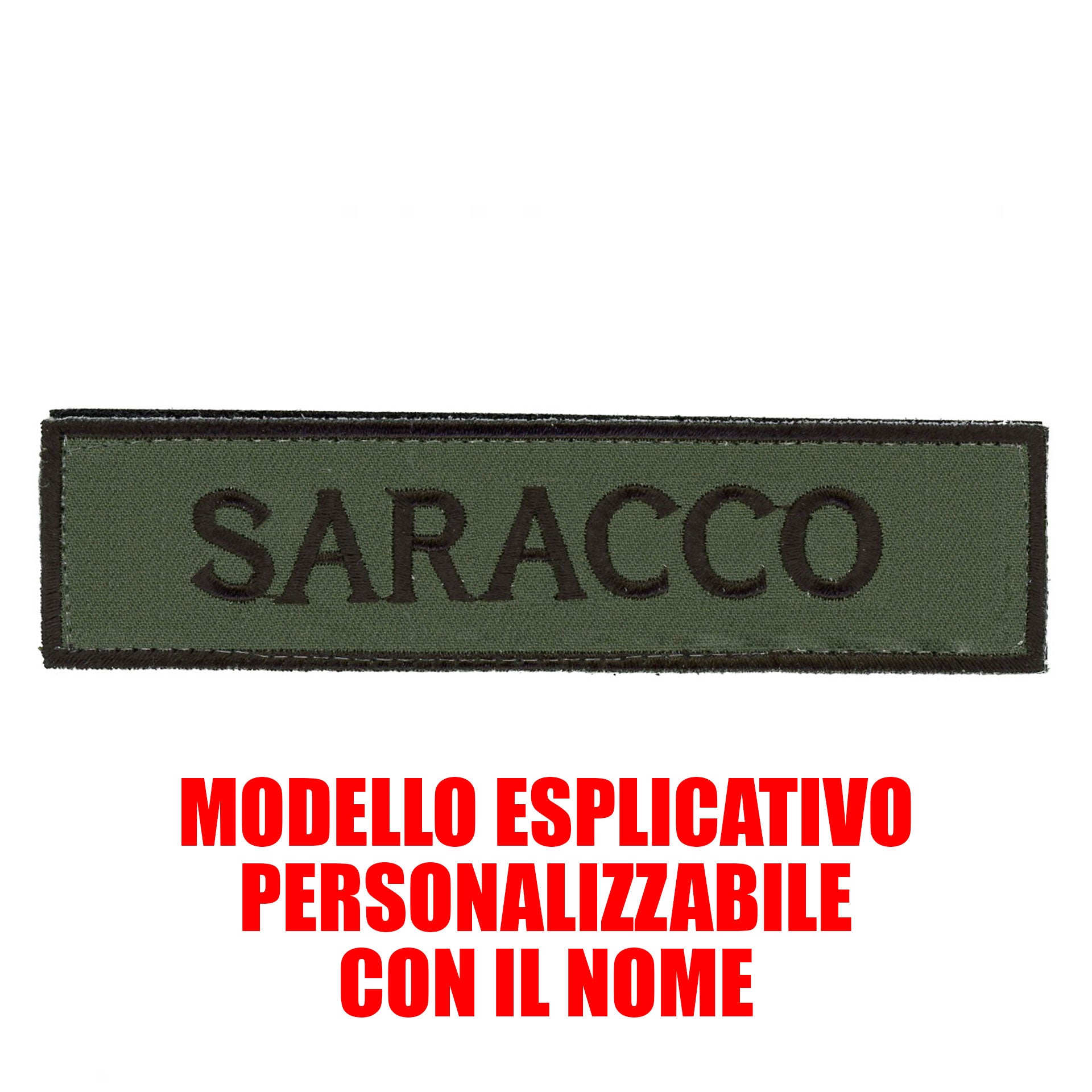 Toppa patch personalizzabile con il nome con velcro - Militare Store