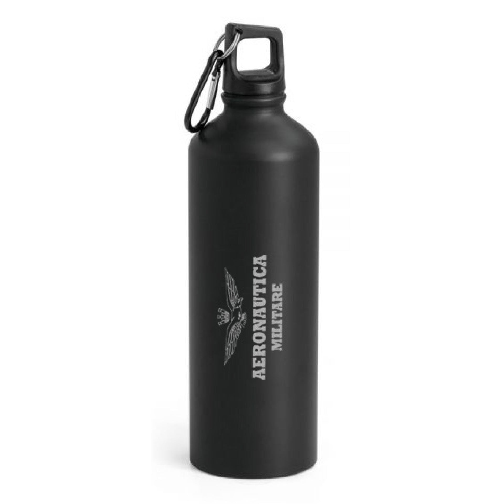 Borraccia 800ML Aeronautica Militare nera in alluminio ufficiale - Militare Store