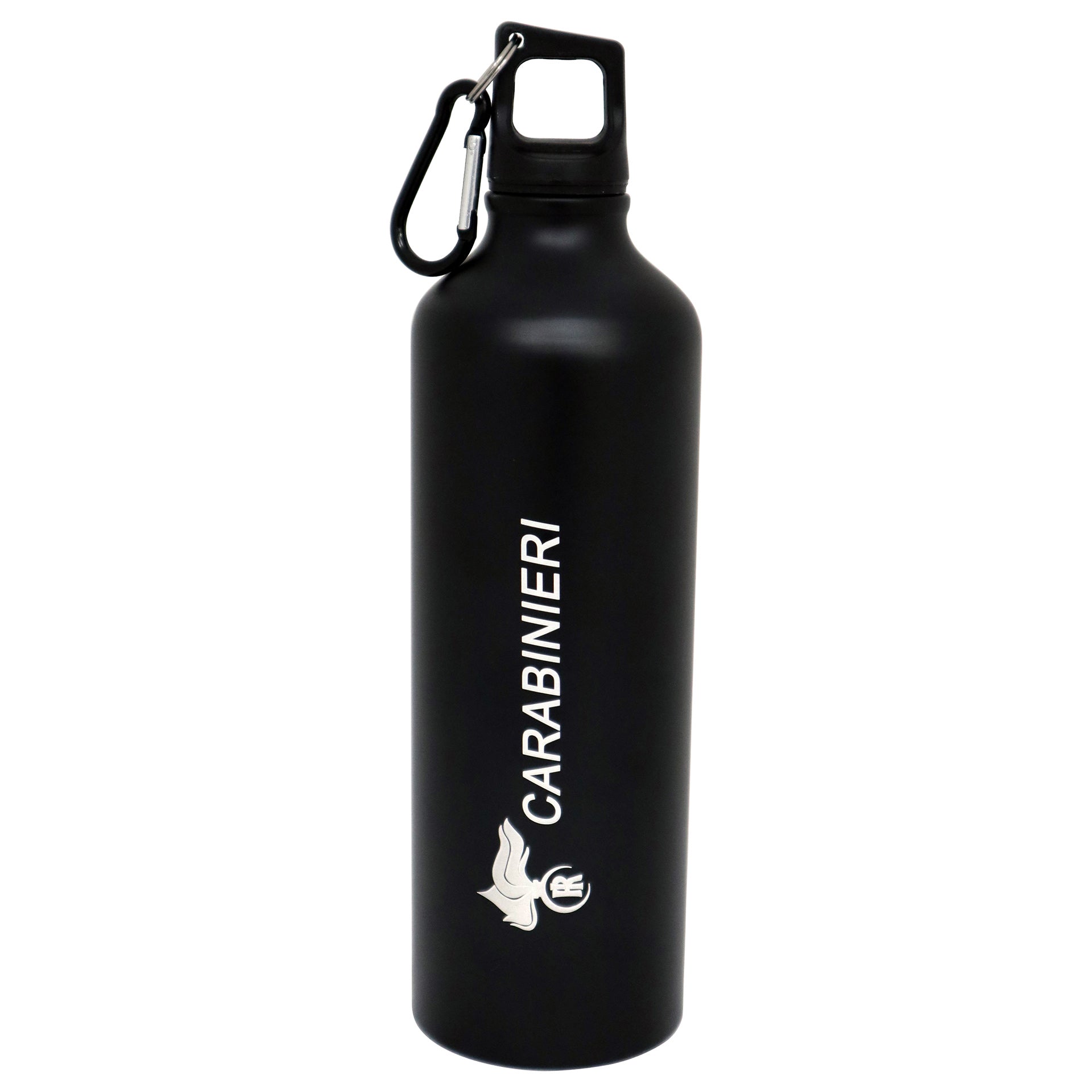 Borraccia 800ML Carabinieri nera in alluminio ufficiale - Militare Store