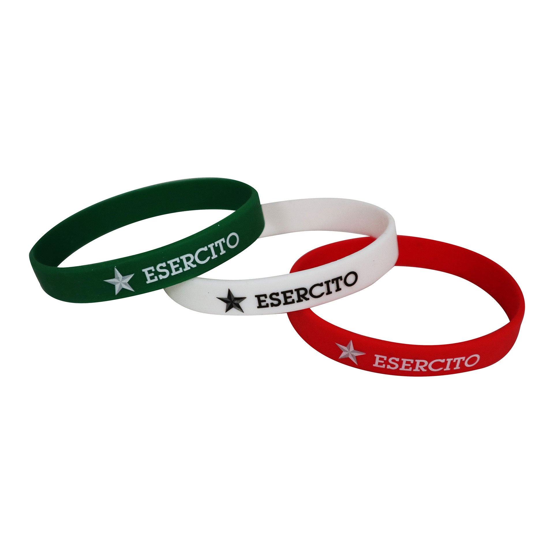 Set braccialetti Esercito in silicone ufficiale - Militare Store