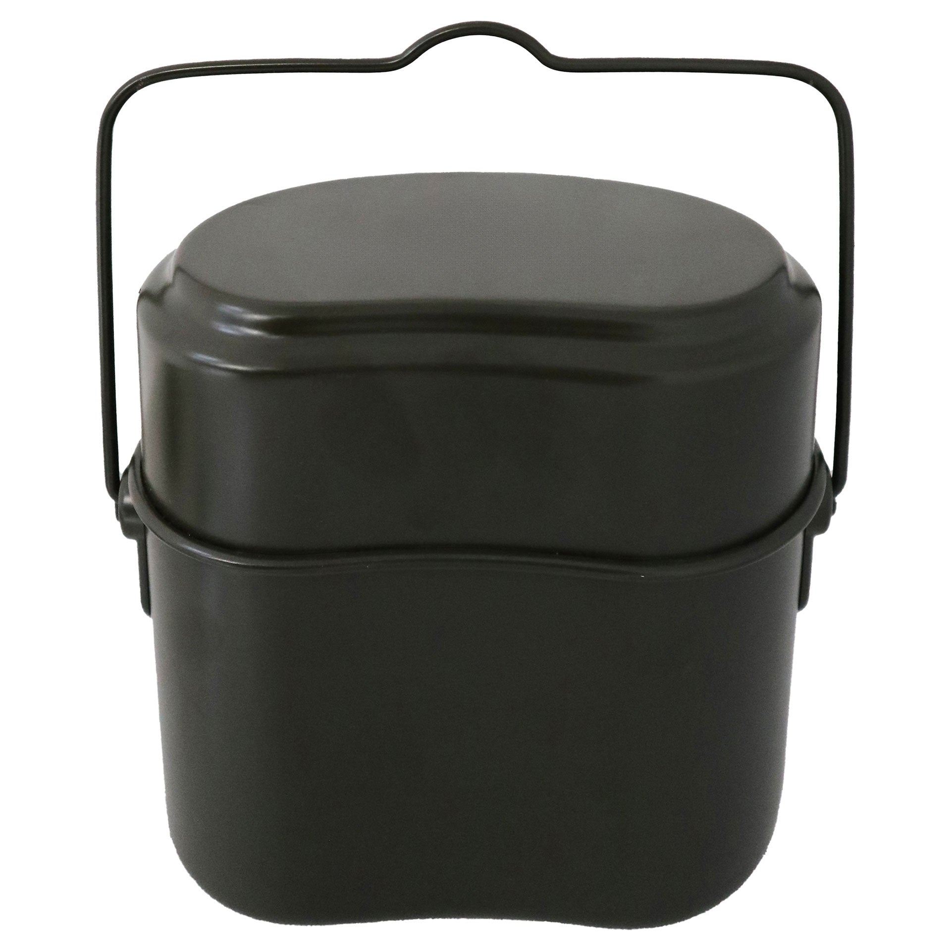 Gavetta militare verde in metallo