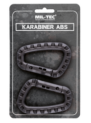 Moschettone tattico MilTec in ABS 2 pezzi