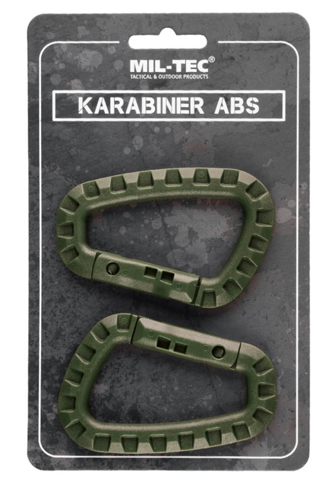 Moschettone tattico MilTec in ABS 2 pezzi