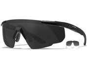 Occhiali tattici Wiley Saber Advanced neri con 2 lenti incluse