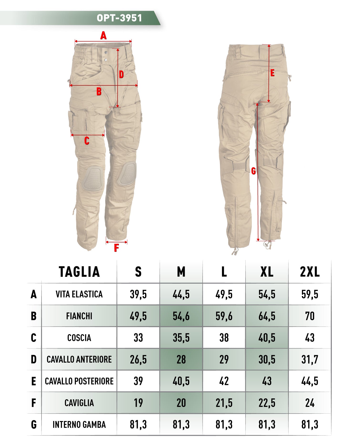 Pantaloni Openland operator con ginocchiere rigide